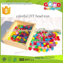 Desconto promocional brinquedo de contas de brinquedo conjunto OEM inteligente colorido DIY brinco brinquedos EZ3005